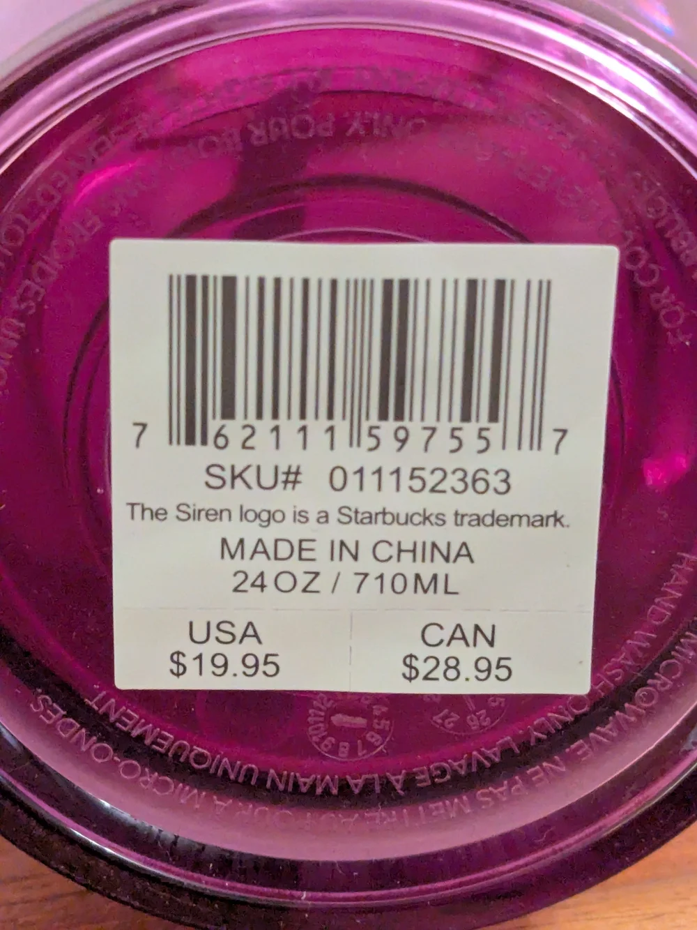 2024 Starbucks Summer Hot Pink Holographic Dots Tumbler w/ Dome Lid & Straw NWT